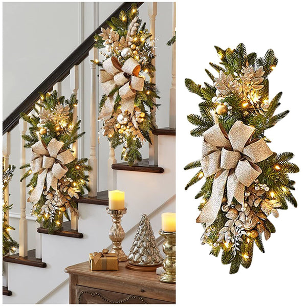 Christmas Wall Decoration Door Hanging Christmas color stair ornaments