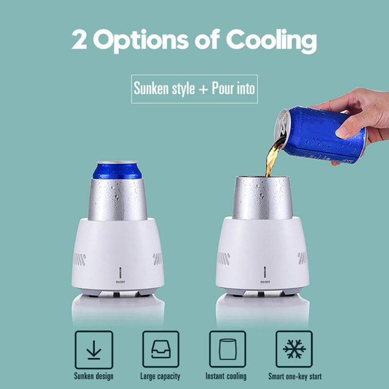 Cooling Cup Electronic Refrigeration Cooler for Beer Wine Beverage Min