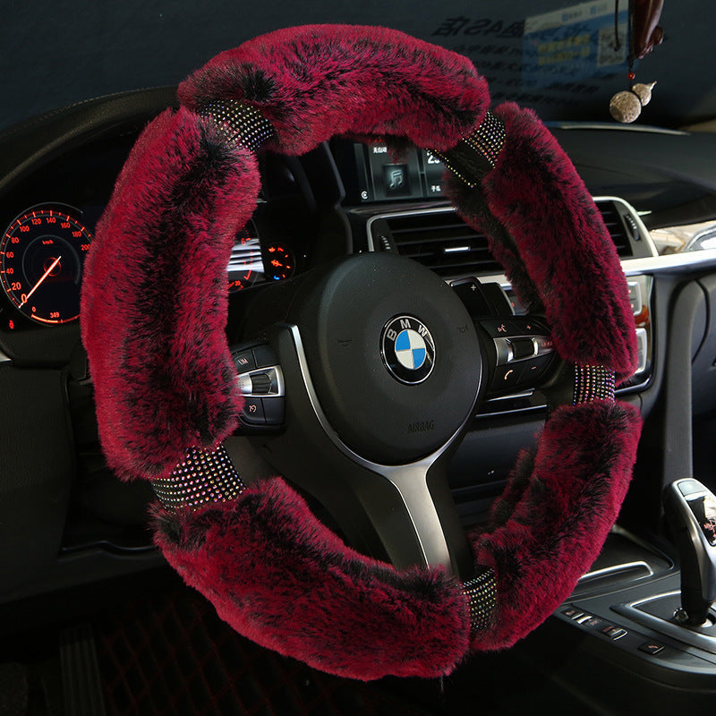 Car Steering Wheel Cover Winter Applicable models, imitation leather. 