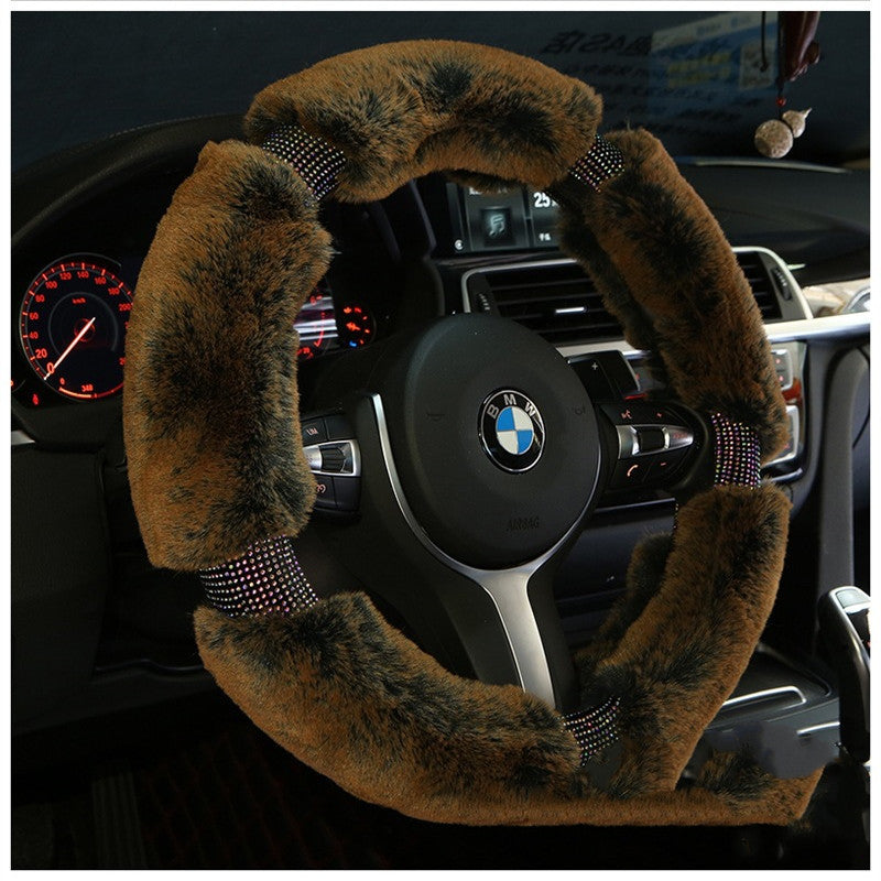 Car Steering Wheel Cover Winter Applicable models, imitation leather. 