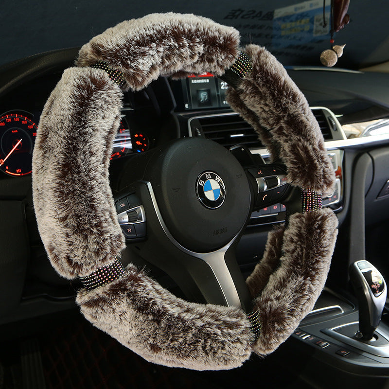 Car Steering Wheel Cover Winter Applicable models, imitation leather. 