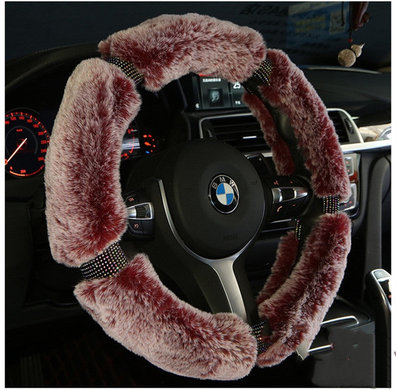 Car Steering Wheel Cover Winter Applicable models, imitation leather. 