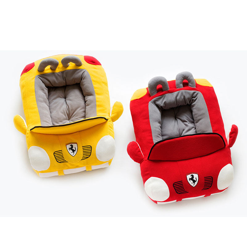 Car compartment for pet products white ppcotton densified sponge nest.