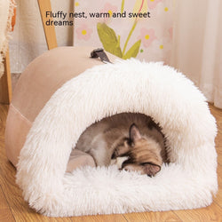 Pet Nest Portable Autumn And Winter Warm Dog Nest Moisture-proof Long.