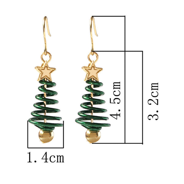 Christmas Tree Star DIY Earrings design with high quality for Christmas