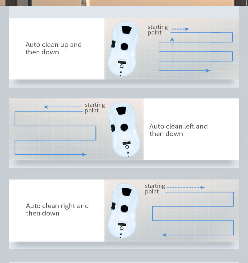 Window Cleaner Robot, Smart Window Cleaner With Automatic Water Spray.