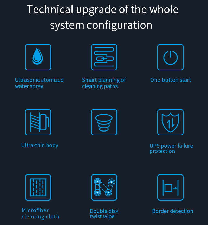 Window Cleaner Robot, Smart Window Cleaner With Automatic Water Spray.