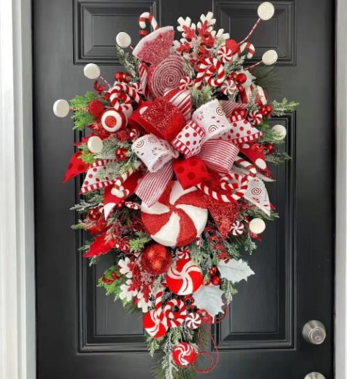 Christmas Wall Decoration Door Hanging Christmas color stair ornaments